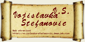 Vojislavka Stefanović vizit kartica